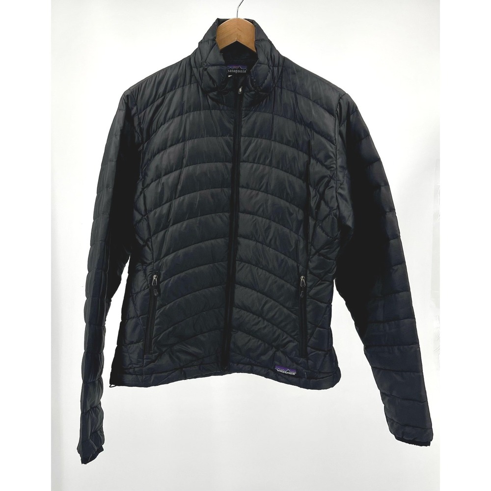 Patagonia Down Sweater Jacket Women M Black 800 Fill Puffer 84681F18